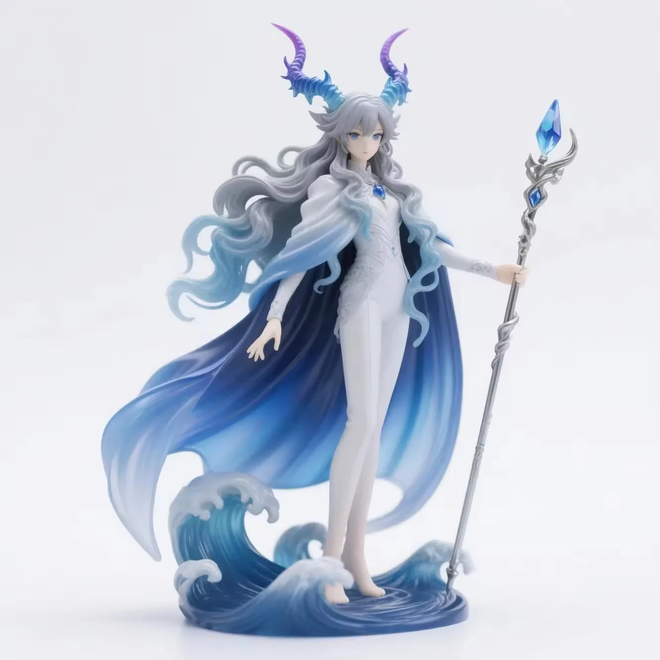 Anime action figure with Japan-inspired styling prepared for colorway and retail packaging development