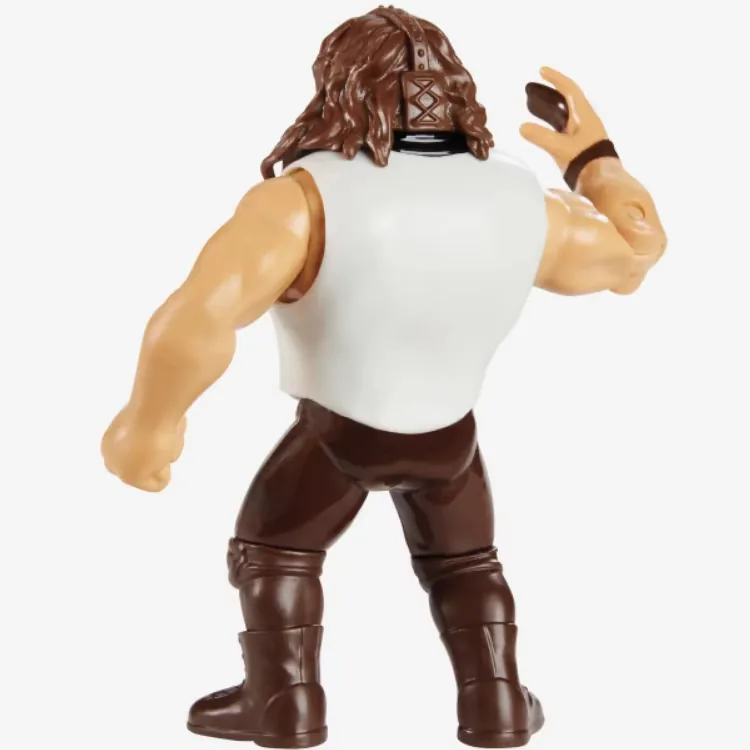 Back-angle view of a custom PVC anime figurine showing rear sculpt treatment and costume continuation