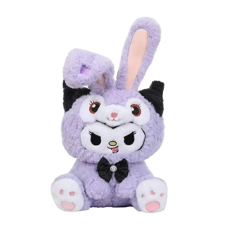 Cutout product image of the purple Kuromi bunny plush toy